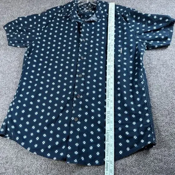 Eddie Bauer Men's Baja Short Sleeve Shirt - True Blue - Size Medium - Picture 6 of 7